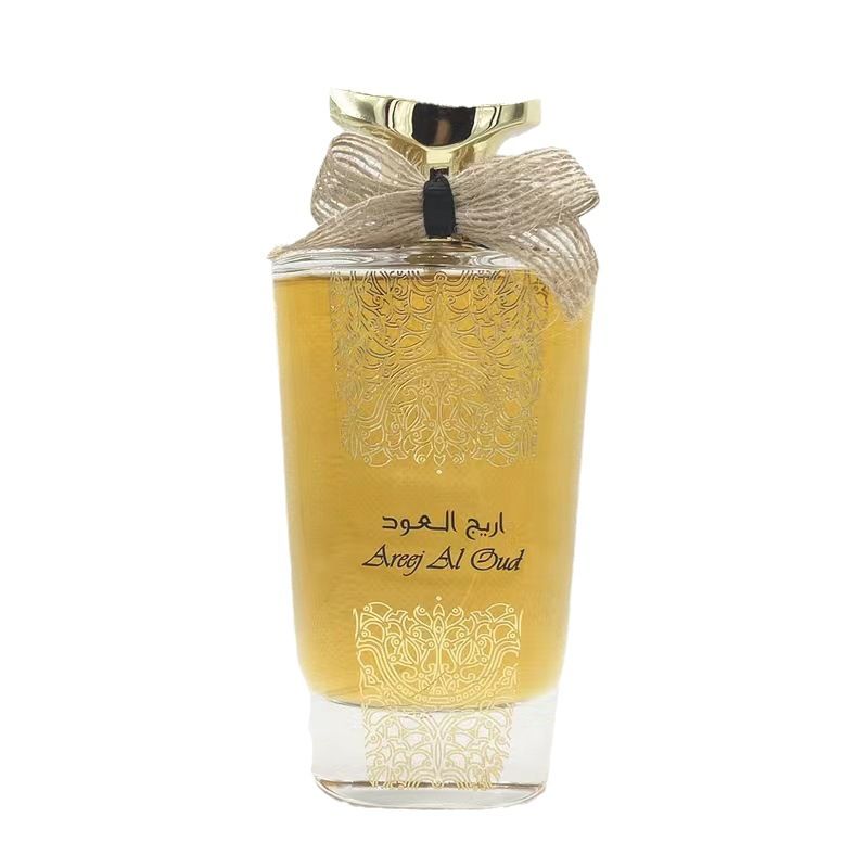 Nouveau parfum populaire Areej AL OUD nœud délicat or arabe moyen-orient dubaï Vietnam parfum haut de gamme ton bois_voghion.com