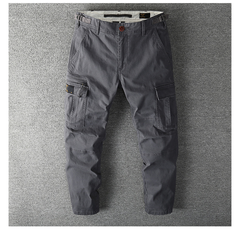 Vêtements de travail pour hommes, tendance printemps-automne, décontracté, résistant à la saleté et à l'usure, longues poches multiples, travail ample surdimensionné_voghion.com
