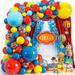 Set di catene di palloncini da circo e carnevale, da 18 pollici e 10 pollici, in lattice rosso, giallo e blu, decorazione per feste per bambini_voghion.com