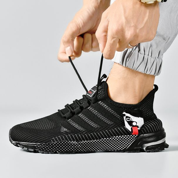 Nya fritidsskor Modetrend för män skor herr löparskor med snörning singelskor utomhussportskor_voghion.com