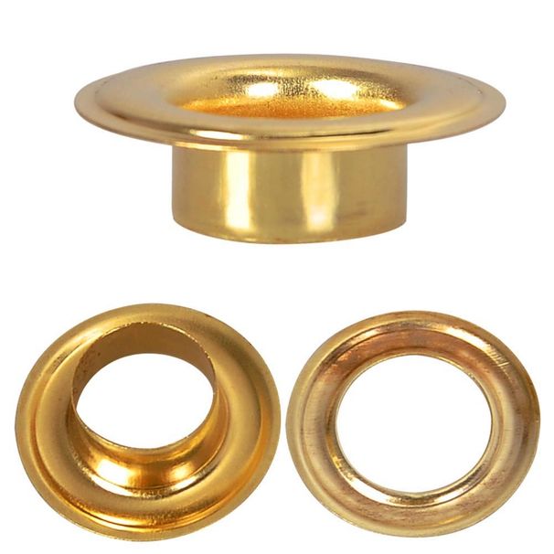 1000pc #4 Brass Grommets1000pc #4 Brass Grommets_voghion.com