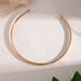 Collarbone Chain Niche Necklace Minimalist Gold-Plated Smooth Circle Ring Cold Style Choker_voghion.com