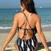 2025 New One-Piece Swimsuit Printed High-End Hollow Out With Chest Pad Beach Hot Spring Halter Neck Women's Swimwear_voghion.com