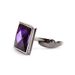 new square diamond cufflinks amethyst temperament shirt cufflinks_voghion.com