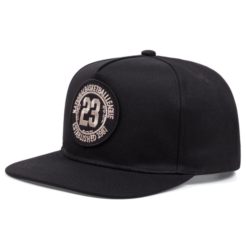 Men's and women's flat brimmed with street embroidery letters 23 hip-hop hats_voghion.com
