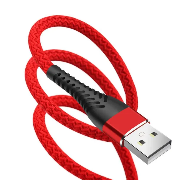 Cabo USB Tipo C para carregamento de dados para Samsung A50 A51 Huawei Xiaomi Redmi Note 8, cabo longo de 2m e 3m para celular_voghion.com