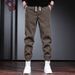 Herbst-Winter-Stil Herren Casual Fleece gefüttert Dicke Cord Sweatpants Stilvolle Jogger Lose Haremshose_voghion.com