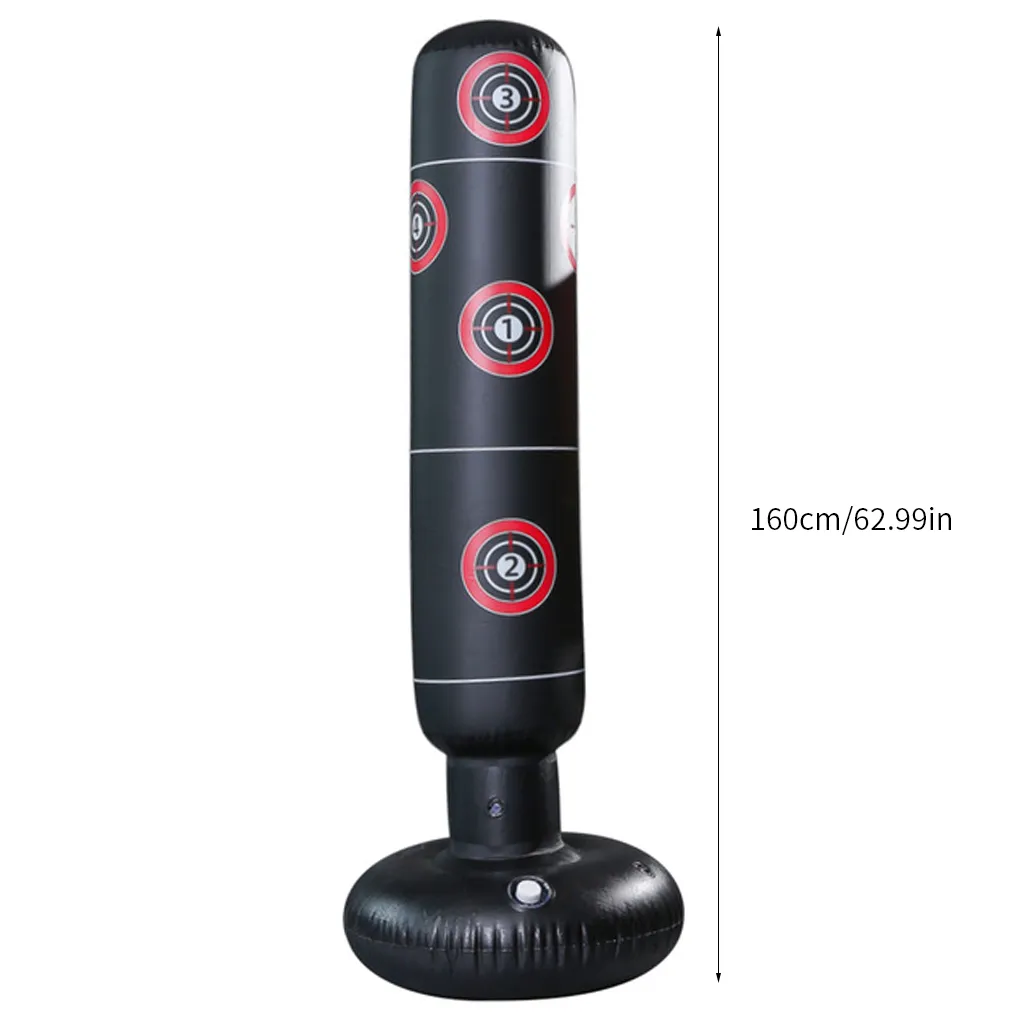 Inflatable Punching Bag PVC Boxing Bag Adults Kids Tumbler Sandbag Boxing Training Stress Relieving Sandbag_voghion.com