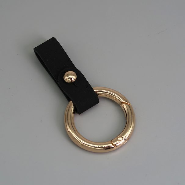 Portachiavi in pelle con anello portachiavi per auto, fibbia in pelle_voghion.com