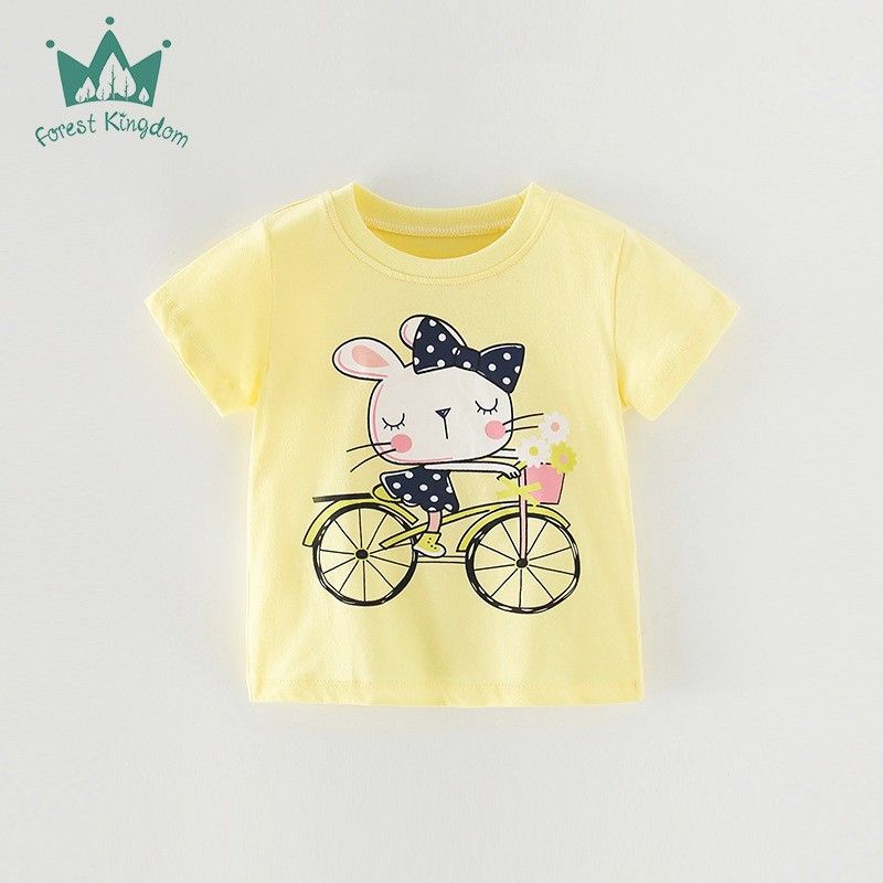 Kid's Clothing T-shirts, children's short sleeved cotton summer clothes for children, children's clothing tops, round neck bottoming shirts_voghion.com