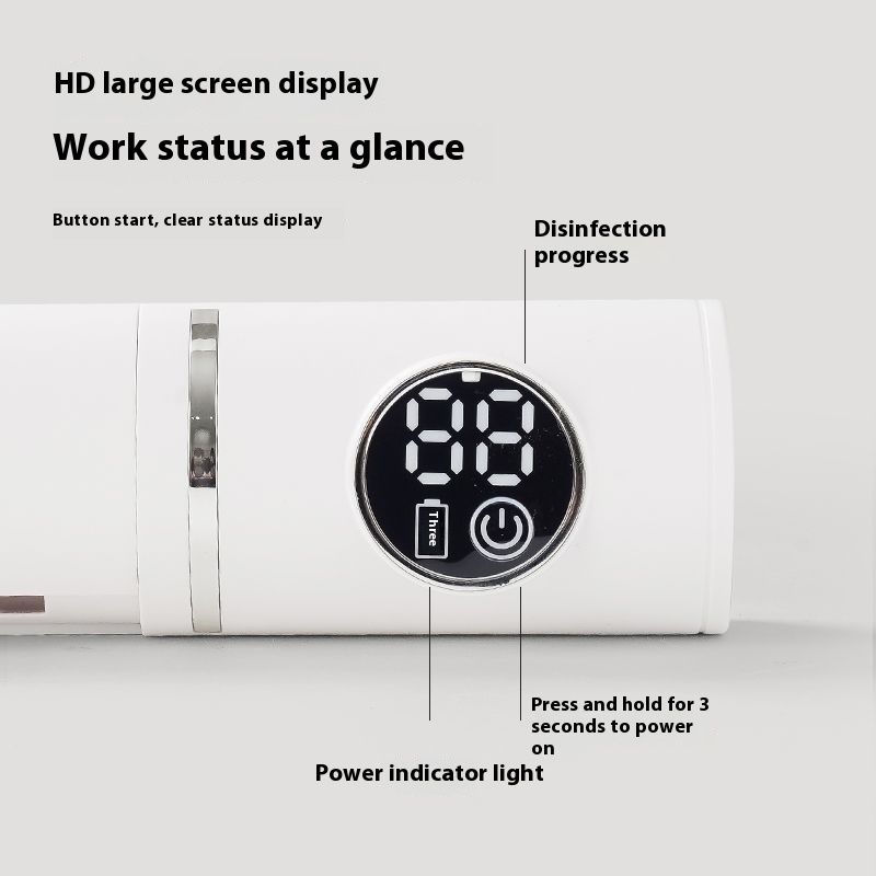 New Model Holder Smart With Air Drying Portable UV Sterilization Electric Toothbrush Storage Rack No Drilling Required_voghion.com