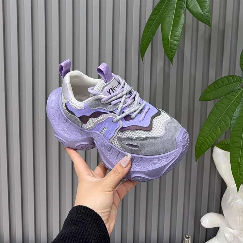 Scarpe da papà Durian Mesh, scarpe sportive e per il tempo libero da donna, estate 2025, super hot, con suola spessa e motivo a torta spugnosa_voghion.com