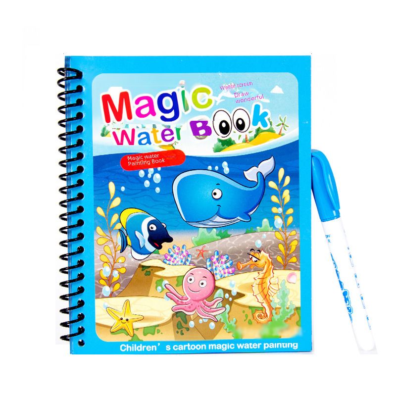 Libro di pittura ad acqua con puzzle magico per bambini_voghion.com