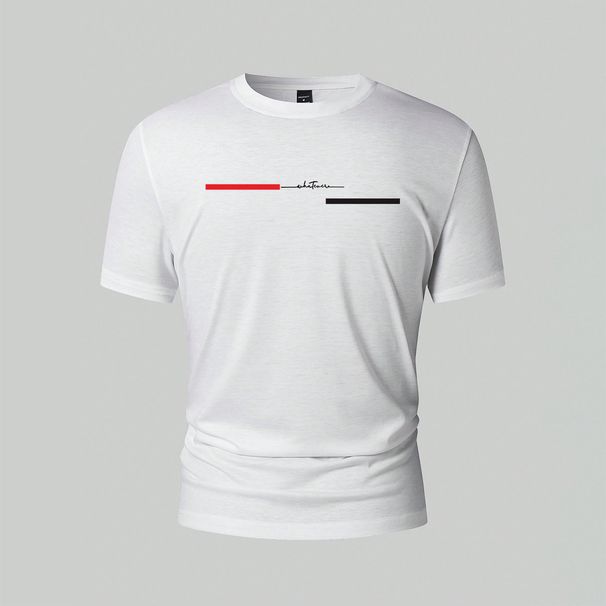 T-shirt a maniche corte da uomo Cross Border, primavera ed estate, moda sportiva per il tempo libero, top di vendita caldi_voghion.com