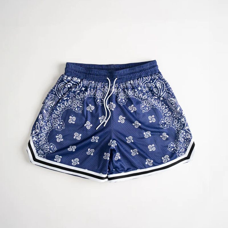 Vêtements d'été pour hommes, impression numérique, fleur de cajou, short de sport de basket-ball, pantalon d'entraînement de course pour hommes, pantalon de plage_voghion.com