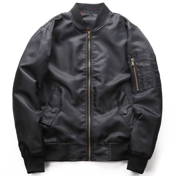 New Light MA-1 Bomber Jacket Men's Spring And Autumn Tactical Uniform Men's Baseball Collar Solid Color Jacket Military Fan Jacket_voghion.com