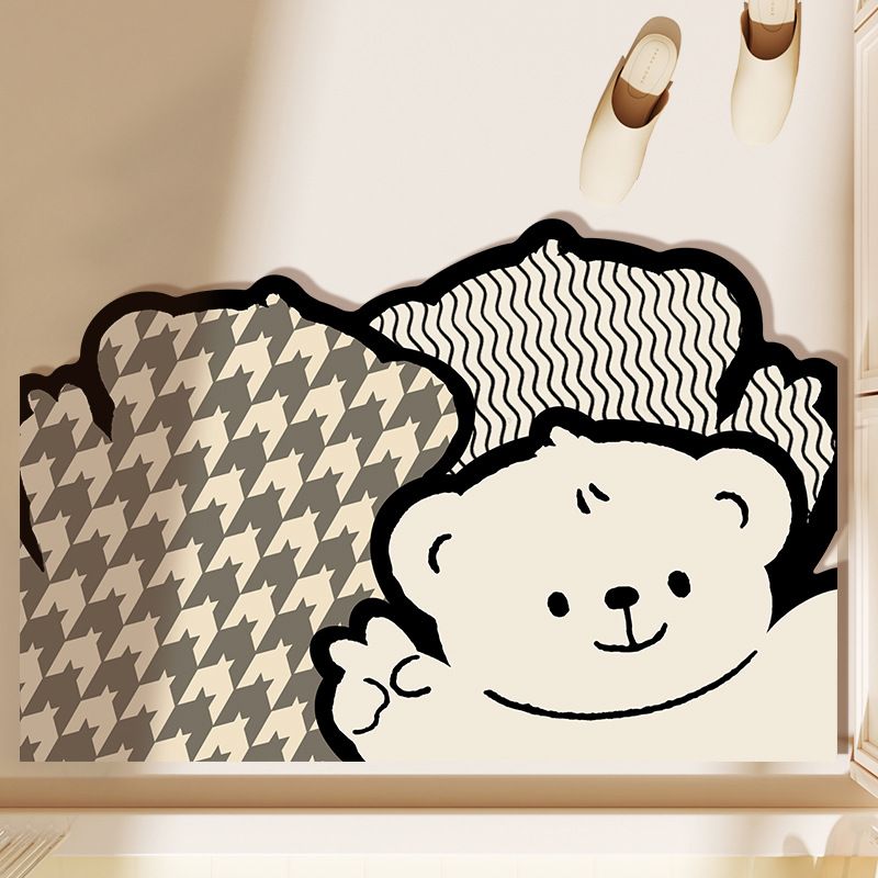 Special Shaped Toilet Absorbent Floor Mat Toilet Dirt Resistant Soft Mat Toilet Bathroom Door Quick Drying Non Slip Mat_voghion.com