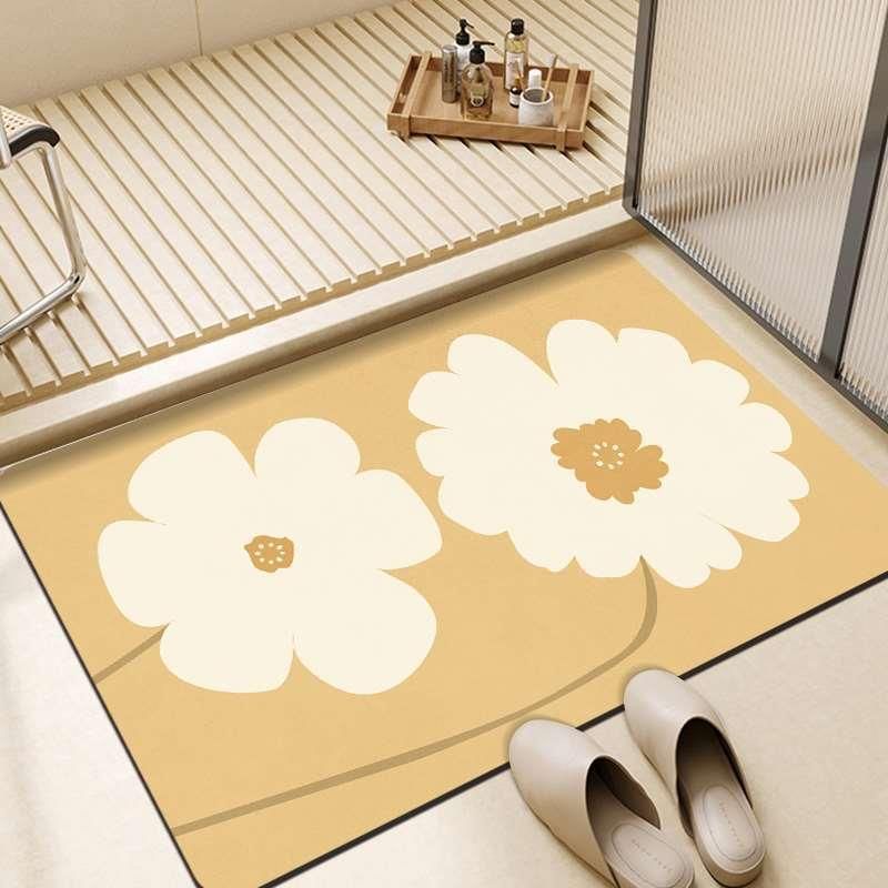 Home Furniture diatom mud bathroom floor mats non slip quick drying household toilet door mats absorbent foot pads_voghion.com