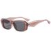 Sunglasses rectangular small frame irregular sunglasses glasses_voghion.com