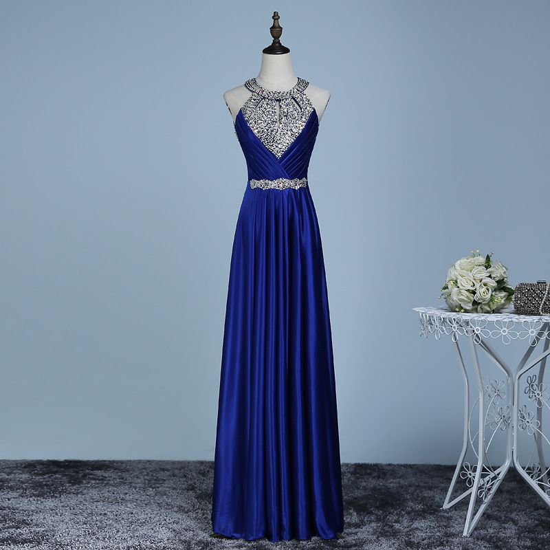 Damenbekleidung Braut Neckholder Toastkleid Neues elegantes Kleid Dinnerparty Performance Host Abendkleid Langes Abendkleid Weiblich_voghion.com