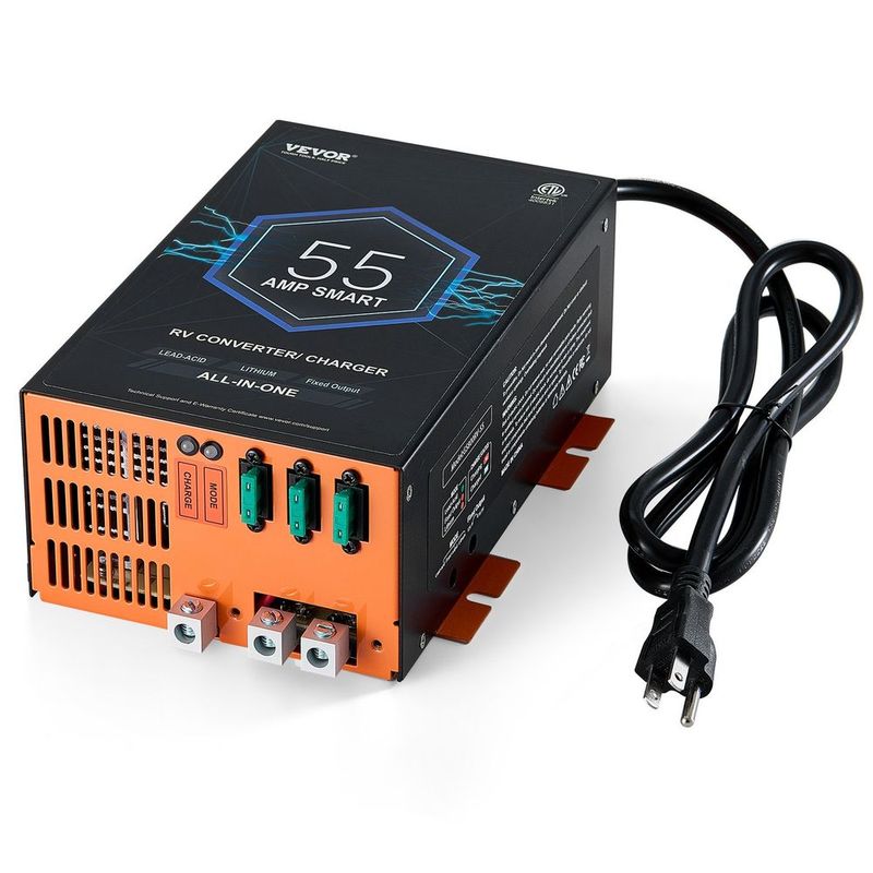 RV Converter 55 Amp 110V AC To 12V DC RV Power Converter Battery Charger_voghion.com