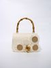 High-end Women Floral Decor Beach Top Handbag, Suitable For Summer Vacation Use._voghion.com