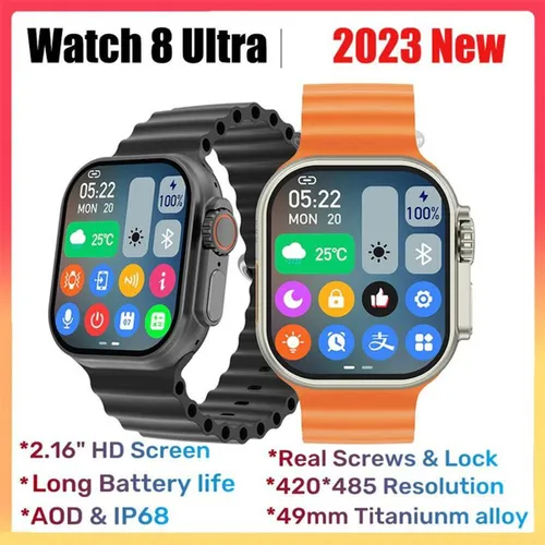 Multi-Sport IW8 Ultra Smart Series 8 49mm 2.16" HD képernyő Bluetooth hívás NFC IP68 vízálló hőmérséklet-érzékelős okosóra férfiaknak_voghion.com