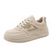 Sh106 New White New Spring Summer Women's Shoes Breathable Thick Sole Height Increasing Casual Sneakers_voghion.com