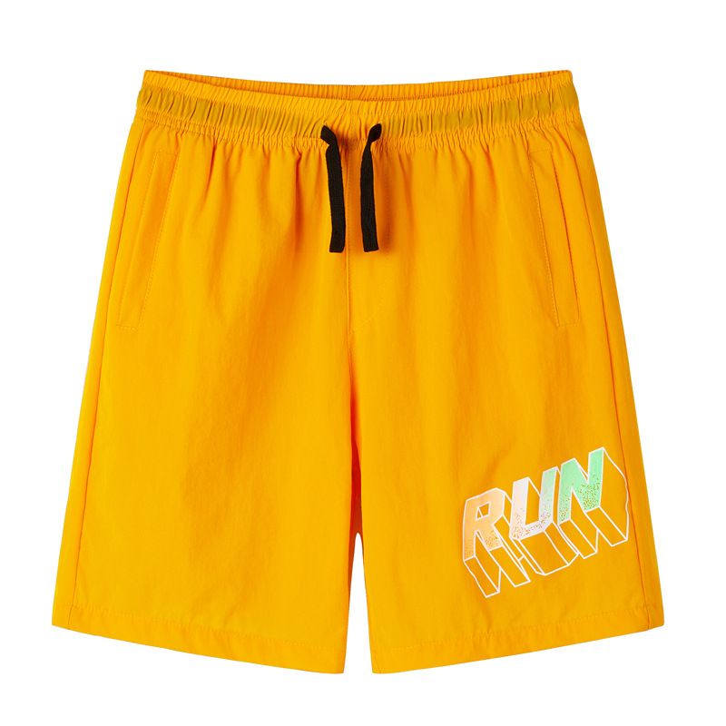 Kids Clothing Boys' loose outdoor quick-drying stretch beach print gradient shorts elastic waist string casual pants_voghion.com