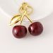 Brelok do kluczy z wiśnią w kształcie woreczka na owoce, ozdoba do samochodu, mały prezent_voghion.com
