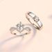 Korunovace lásky, pár Nový čtyřdráp Moissanite Diamond Ri, pánský a dámský 1karátový korunkový otevřený pár_voghion.com