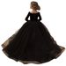 Mädchen Neue Trailing Leistung Abendkleid Süße Stickerei Host Klavier Prüfung Graduierung Prinzessin Kleid Schwarz_voghion.com