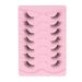 Nya 8D Effect Lash sju par naturliga smala långa lösögonfransar i flera nivåer_voghion.com