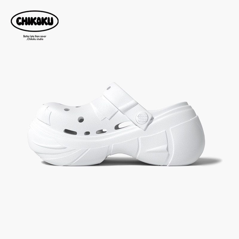 Lochschuhe für Männer im Sommer, dicke Eva-Sohle, atmungsaktiv, rutschfest, tritt nicht auf Scheiße, Paar-Hausschuhe für Frauen_voghion.com