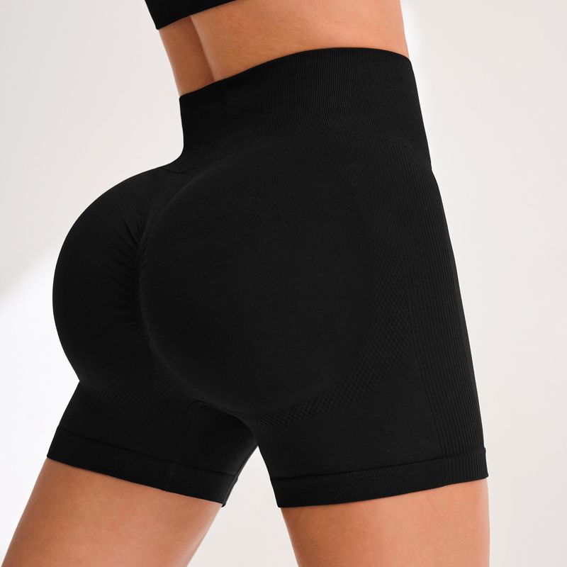 Abbigliamento da donna Pantaloncini da yoga, da corsa, da fitness, a vita alta, per sollevare i fianchi, pantaloni sportivi a tre quarti_voghion.com