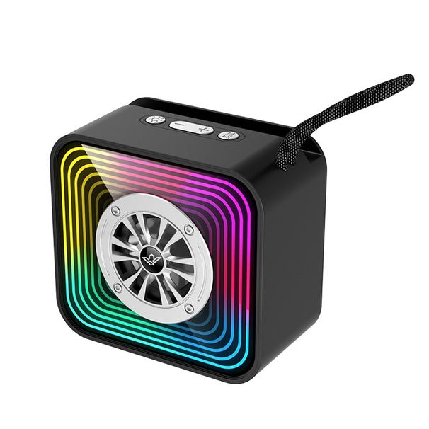 Mini Mirror Bluetooth Speaker Wireless Outdoor Heavy Bass Soundbar RGB Atmosphere Light MP3 Music Player With TF Card USB Slot_voghion.com