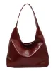 Large Capacity Red Bag For Women 2024 New Retro Texture Single Shoulder S Fashion Versatile Casual Ladies_voghion.com