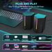 Caixa de som para jogos FIFINE com som surround estéreo, alto-falante USB RGB com controle de volume para PC, laptop, PS4/5, TV - Ampligame A20_voghion.com