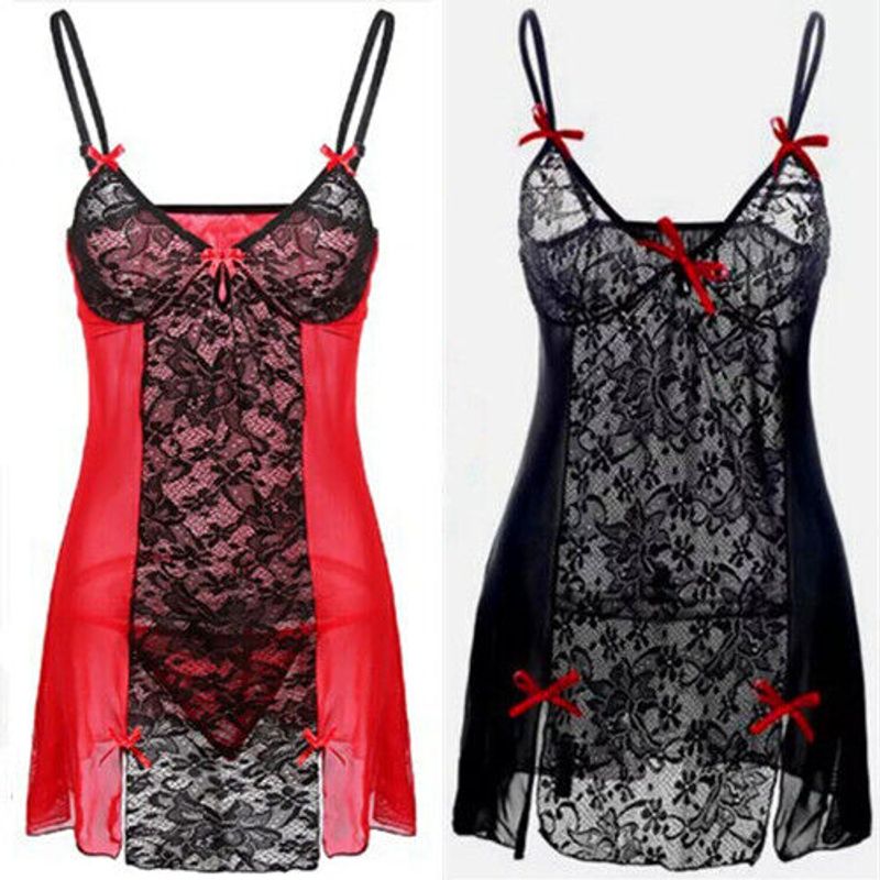 Lingerie sexy grande taille 8-26, vêtements de nuit transparents et sous-vêtements_voghion.com