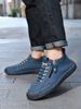Burst Men's Martin Boots Medium Top Casual Shoes Short Boots Large Size Shoes Stitched Men_voghion.com