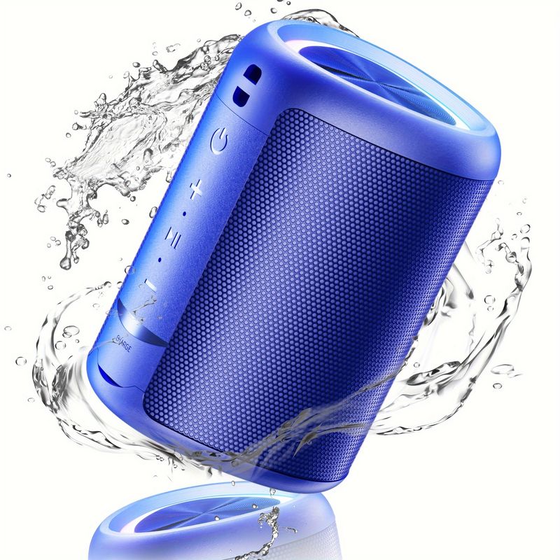 [Heiße Verkäufe] Kabelloser Lautsprecher mit HD-Sound, wasserdichtes tragbares IPX4-Kabel, bis zu 16 Stunden Spielzeit, TWS-Kopplung, Kabellos 5.3_voghion.com