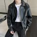 Pi Shuai High Street Style Design Pu Leather Jacket Trendy Uomo Retro Style Motorcycle Wear Giacca in pelle Autunno/Inverno Cappotto_voghion.com