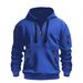 Heren hoodie met capuchon, mouw en rits, sport en vrije tijd_voghion.com