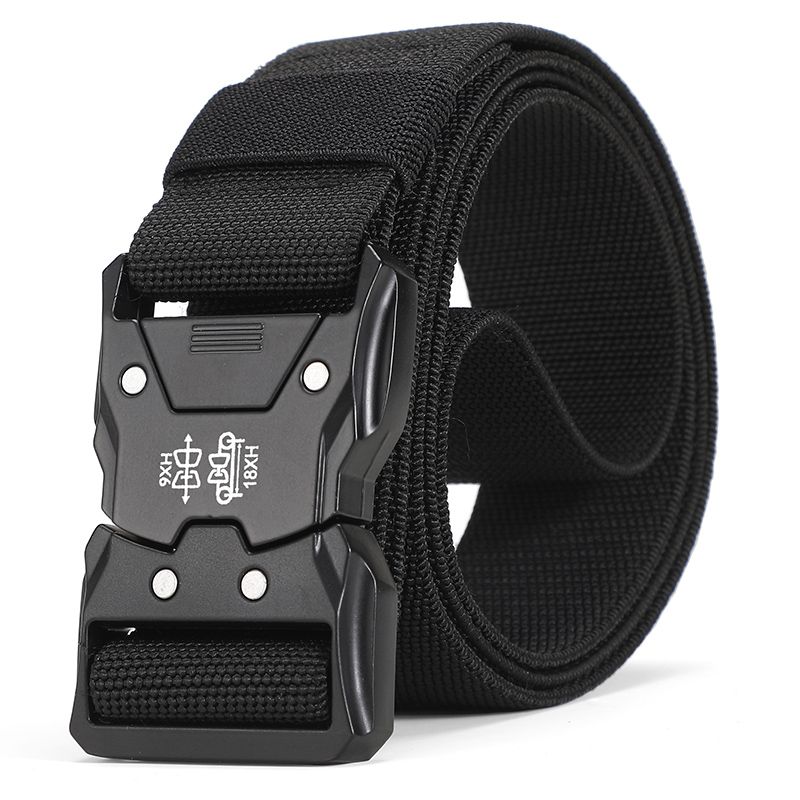 HOT FARAMIGO  New Tactical Metal Buckle Quick Release Elastic Casual Tooling Training Men's Trousers Belt YD124_voghion.com