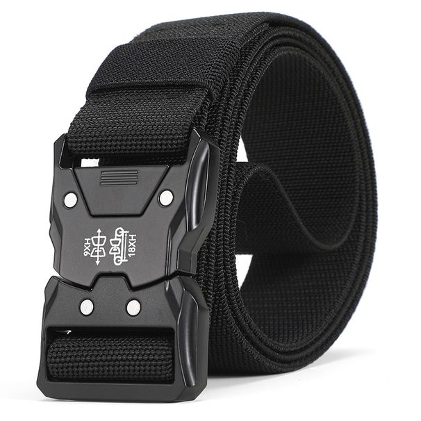 HOT FARAMIGO  New Tactical Metal Buckle Quick Release Elastic Casual Tooling Training Men's Trousers Belt YD124_voghion.com