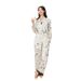 ins style spring and summer three-piece pink rose print spring atmosphere printed short robe suspender trousers pajamas suit_voghion.com
