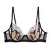 Vêtements pour femmes sous-vêtements sexy pure luxure française avec gros seins et oreilles de lapin, soutien-gorge grande taille, broderie en maille, soutien-gorge en dentelle contrastante_voghion.com