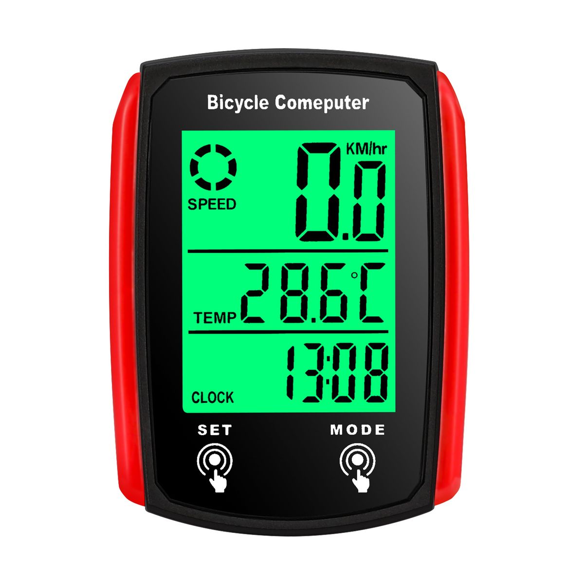 Bicycle Computer Road Backlight Waterproof Large Screen Speedometer Outdoor Mountain Bike Cycling Odometer_voghion.com