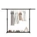 Adjustable Double Rod Clothing Rack - Freestanding Garment Hanger With Wheels (Modern Iron Frame, Space-Saving For Home & Store Use)_voghion.com