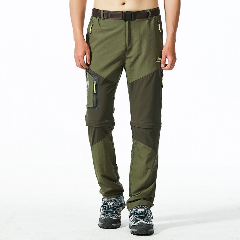 Pantaloni scurți de alpinism pentru bărbați, din două piese, cu uscare rapidă, pentru sporturi în aer liber, casual, Soft Shell, Rush Pants_voghion.com